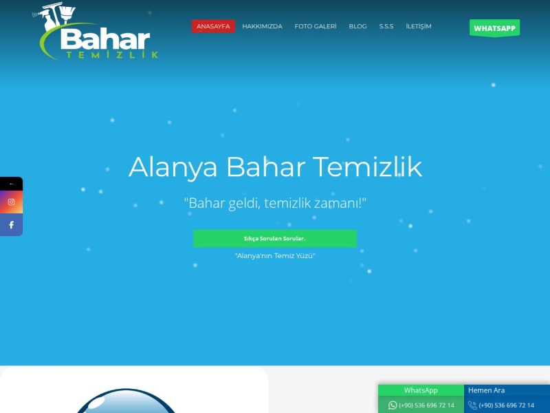 Alanyabahartemizlik Web Tasarım