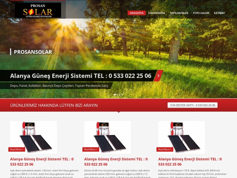 Prosansolar Web Tasarım