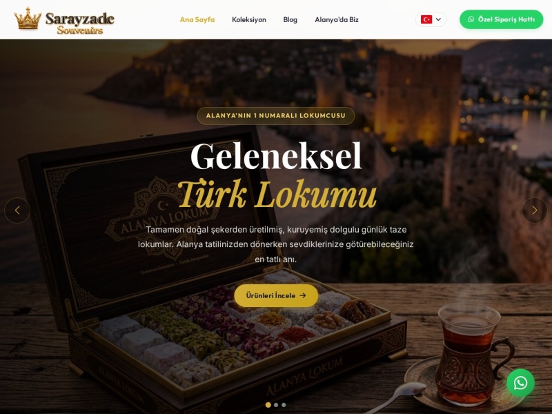 Sarayzadesouvenirs Web Tasarım